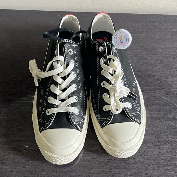 Converse x Kasina One Star Ox Low Top Black/Egret-Red Mens Size 7 - Picture 3 of 8